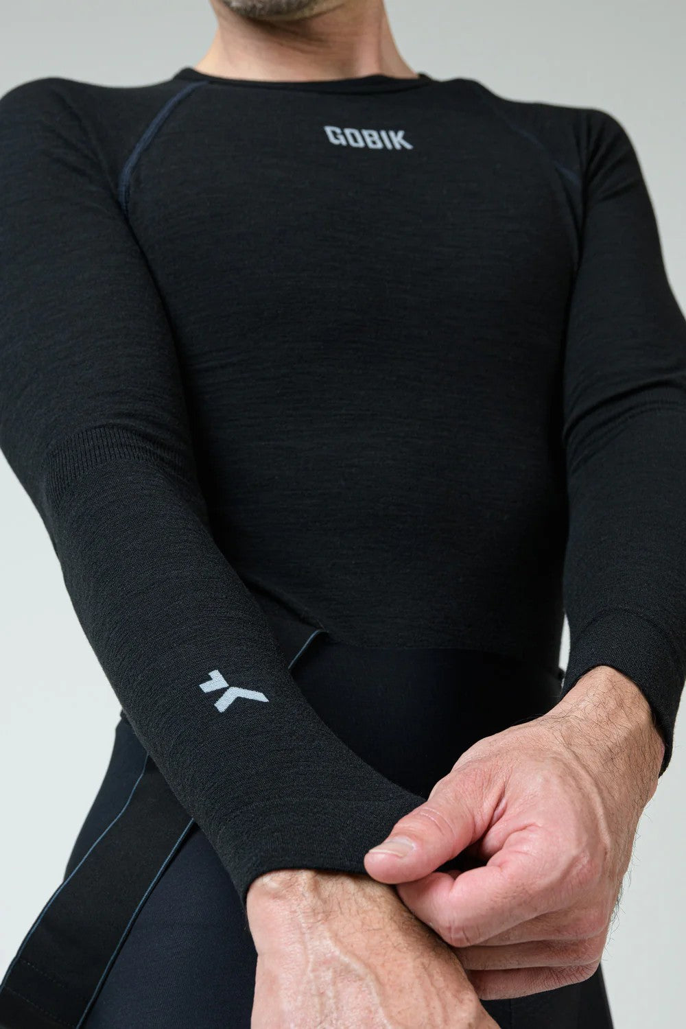 GOBIK Maglia LUNGA Intima Tecnica UOMO Winter Merino Coal