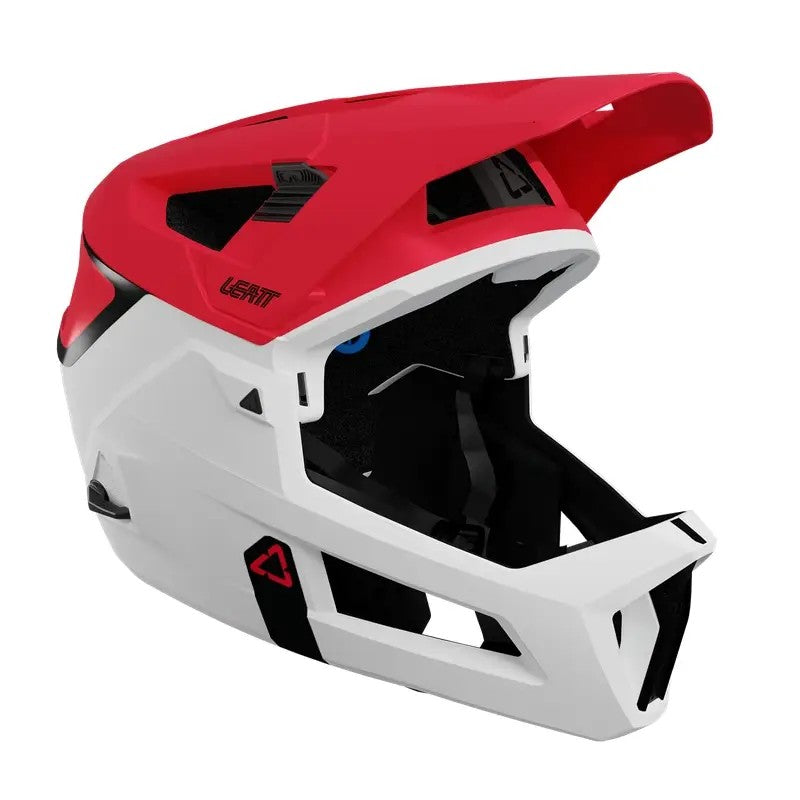 LEATT Casco Integrale MTB Enduro 4.0 Bianco-Rosso