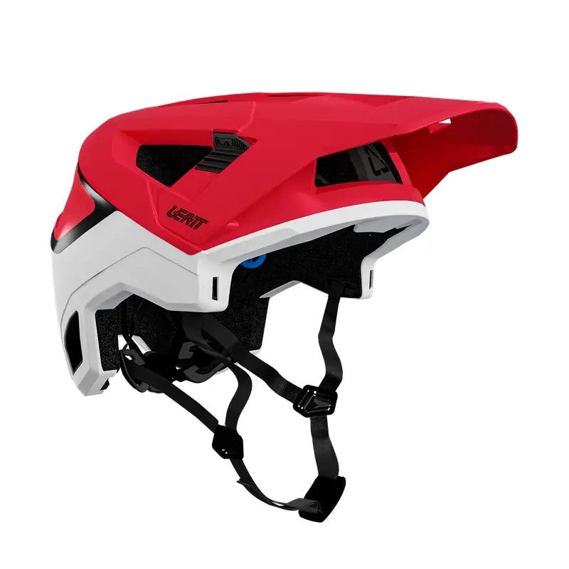 LEATT Casco Integrale MTB Enduro 4.0 Bianco-Rosso
