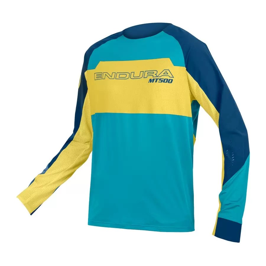 ENDURA Maglia a Maniche Lunghe UOMO MT500 Burner Lite Gialla/Azzurra