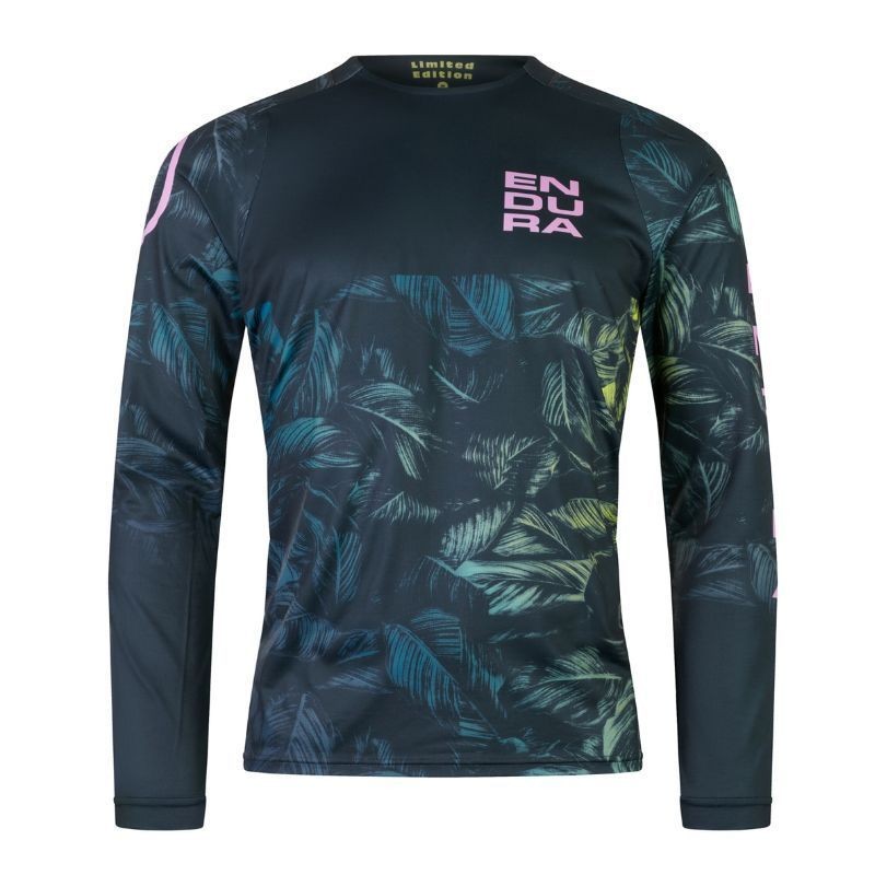 ENDURA Maglia a Maniche Lunghe UOMO Tropical Tee Limited Blu