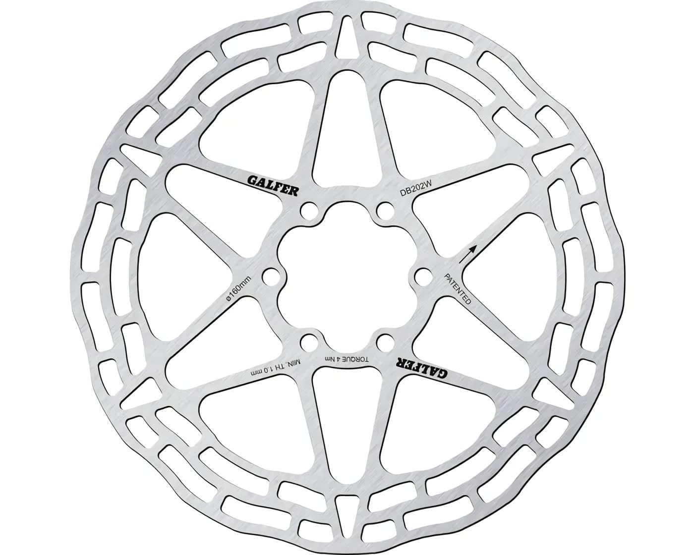 GALFER Bike Disco freno Trial WAVE 160mm 6 fori