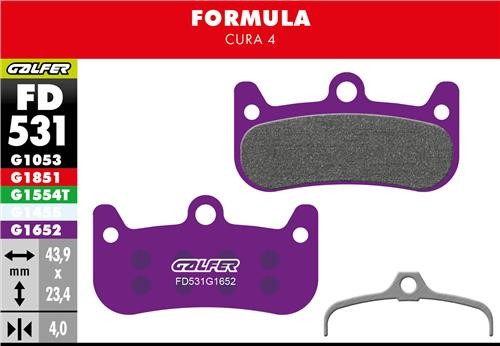 GALFER Bike Pastiglie Formula Cura 4 Mescola E-Bike