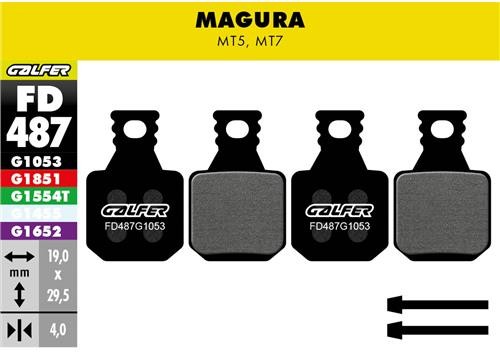 GALFER Bike Pastiglie Magura MT5-7 Mescola Performance