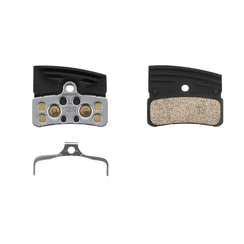 SHIMANO Pastiglie BP-P04C-MF Mescola Metallica per XTR BR-M9220 - XT BR-M8220 4 pistoni