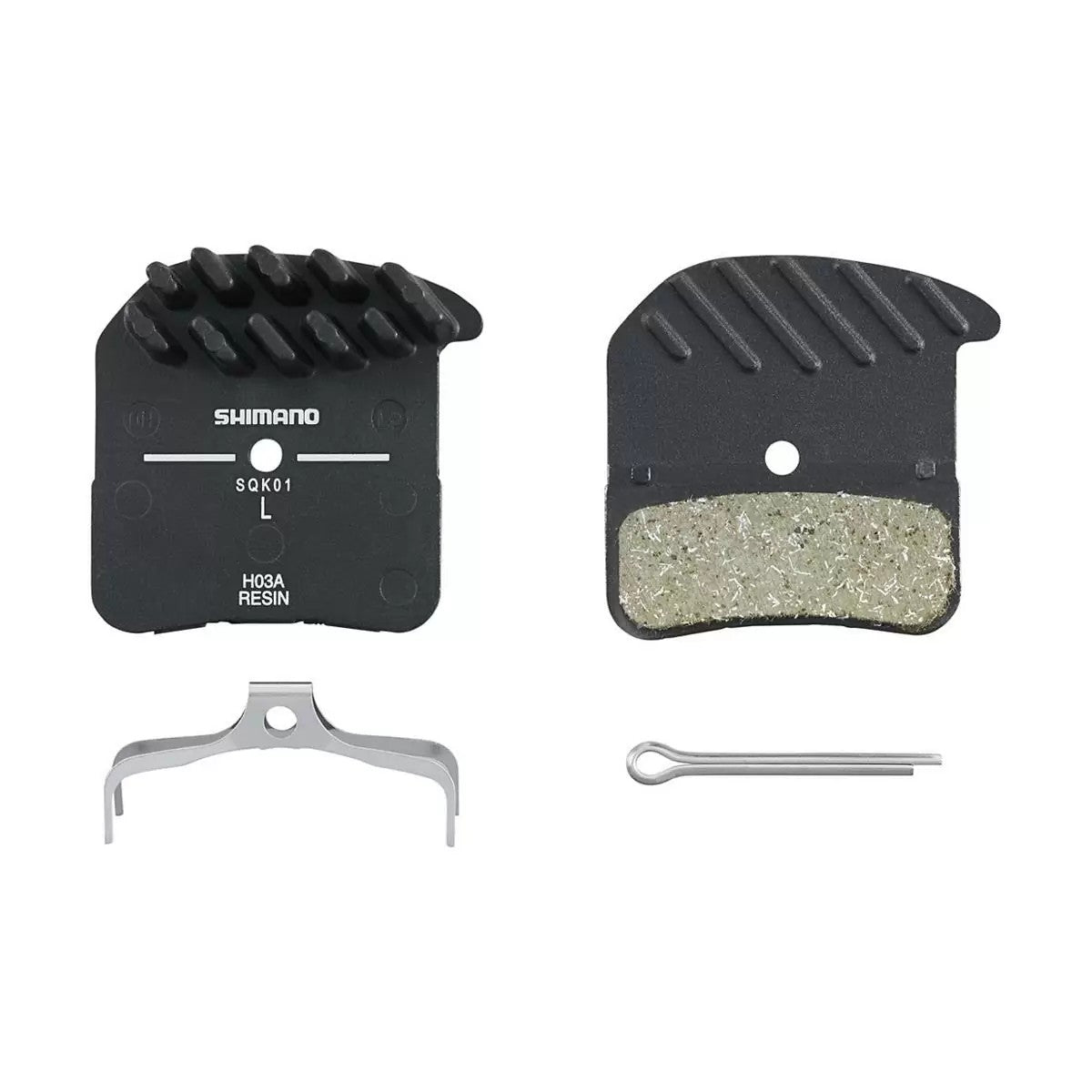 SHIMANO Pastiglie BP-H03A-RF Mescola Organica per XT - SAINT - ZEE 4 pistoni