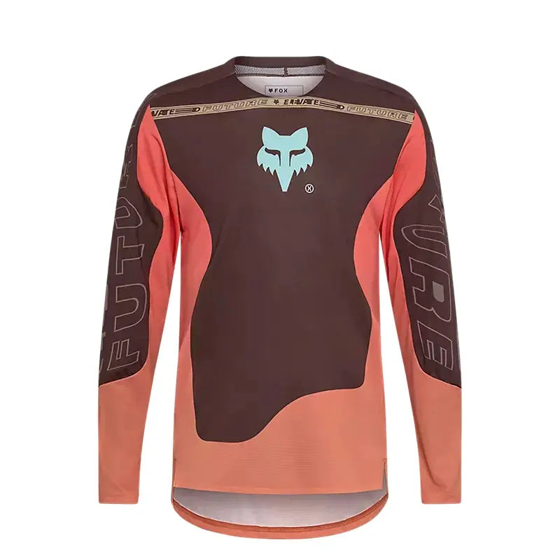 FOX Maglia a Maniche Lunghe Flaxair Elevated Marrone