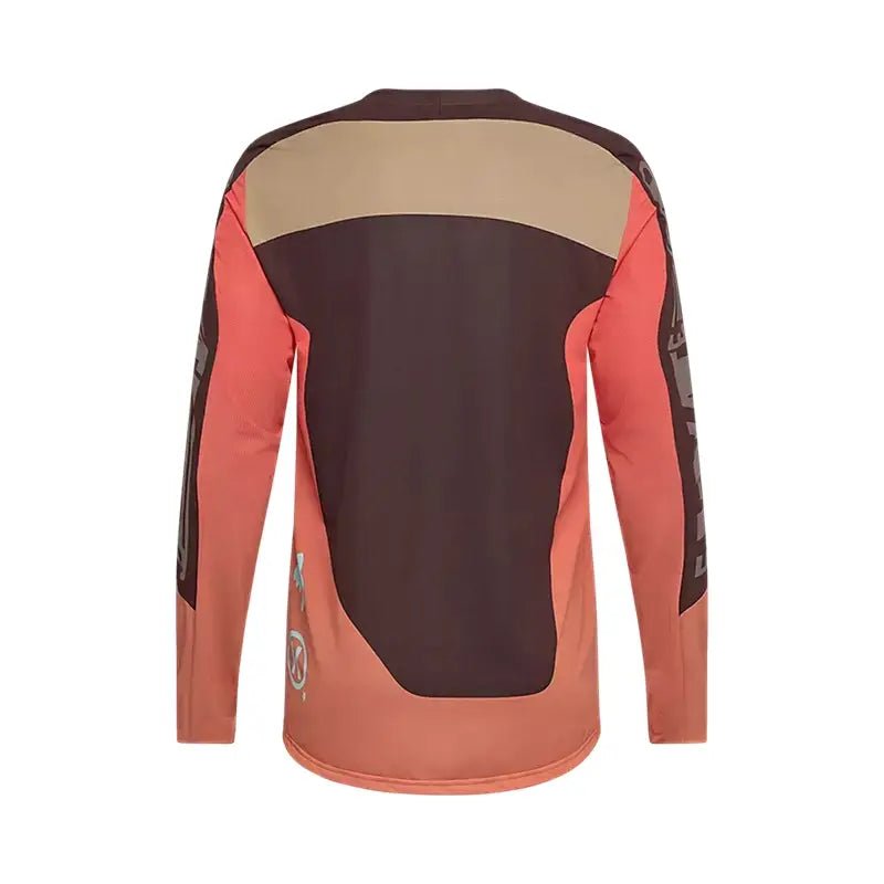 FOX Maglia a Maniche Lunghe Flaxair Elevated Marrone
