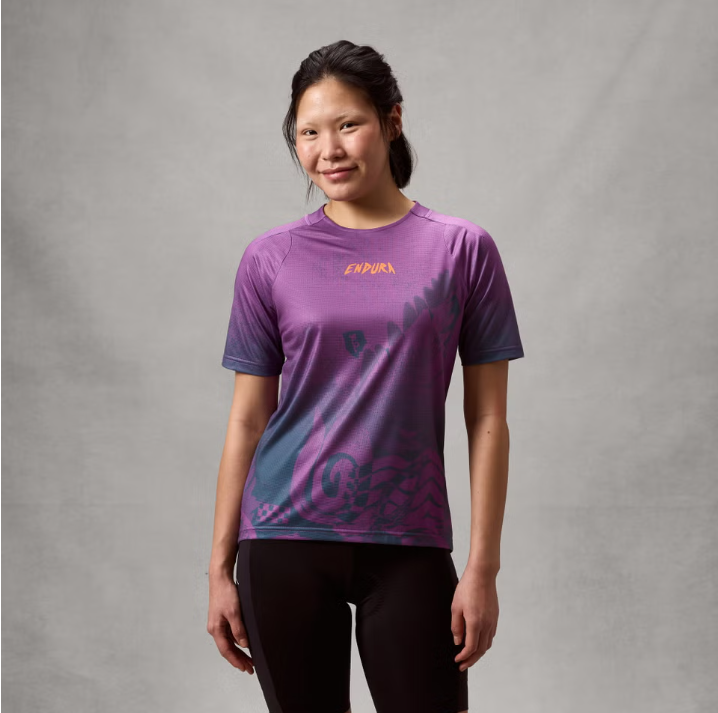 ENDURA Maglia a Maniche Corte DONNA Singletrack Viola 2026