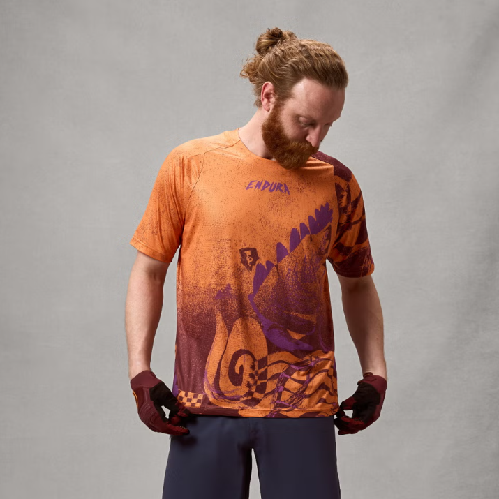 ENDURA Maglia a Maniche Corte UOMO Singletrack Arancione 2026