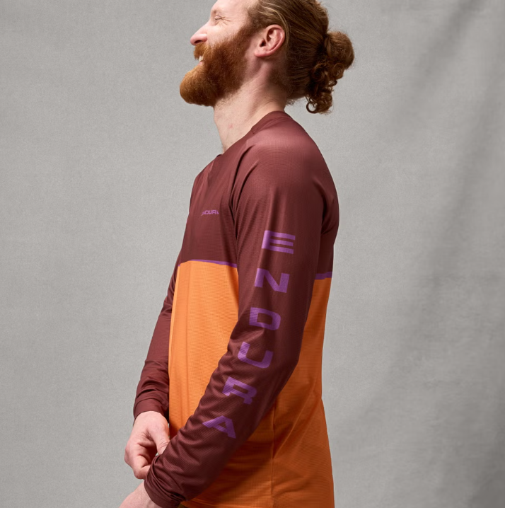 ENDURA Maglia a Maniche Lunghe UOMO Singletrack Core Arancione 2026