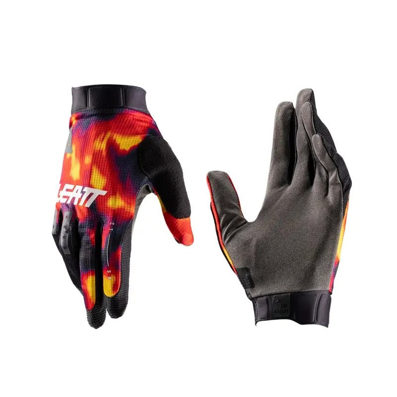LEATT Guanti MTB 1.0 GripR Heat map Red
