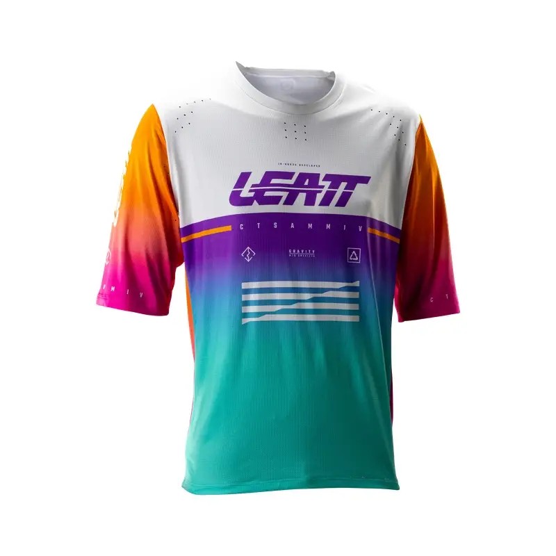 LEATT Maglia a Maniche Corte Jersey MTB Gravity 4.0 Pinata Purple
